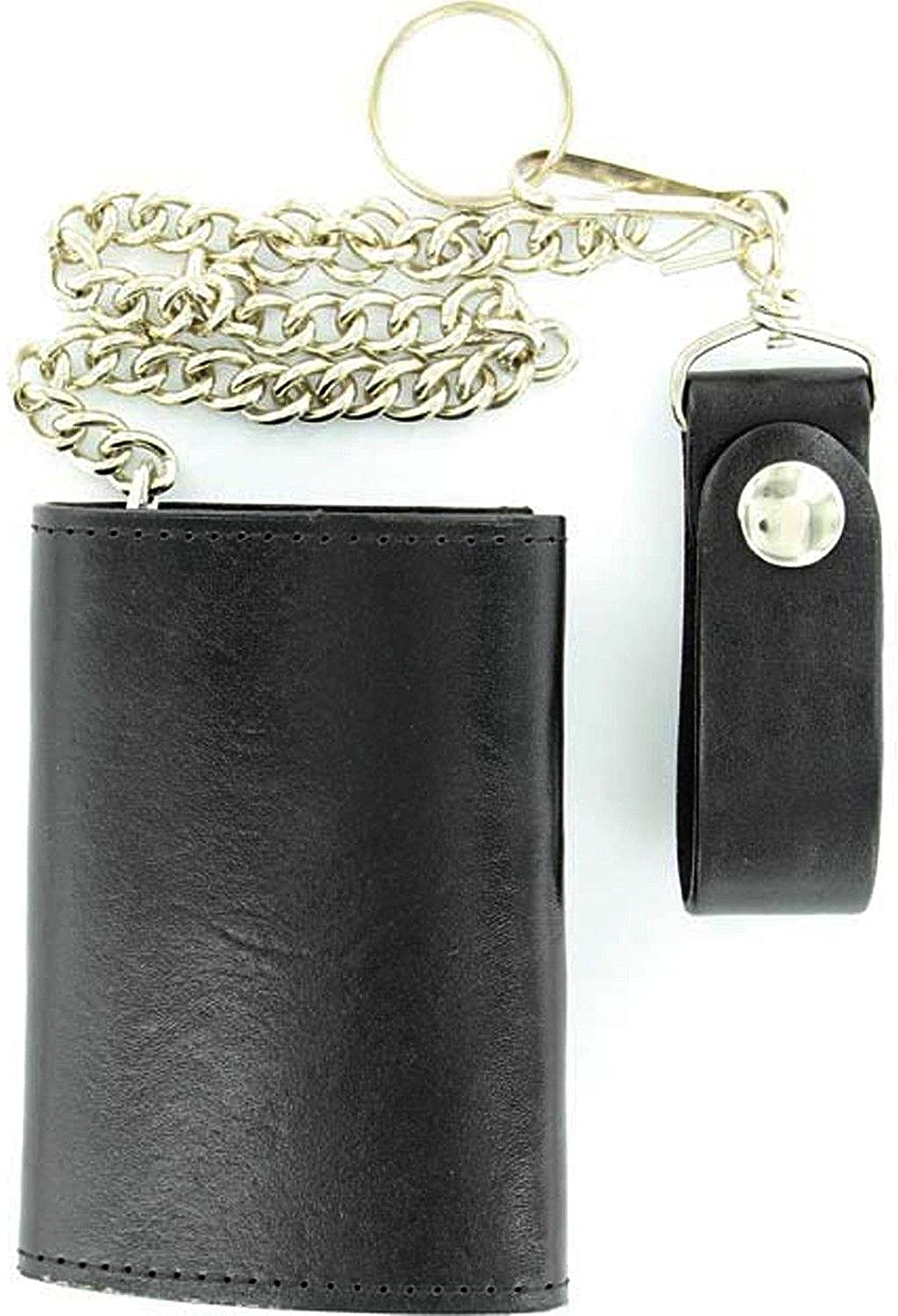 Nocona Belt Co. Mens Tri-Fold Trucker Wallet With Chain