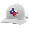Ariat Mens Richardson 112 Texas Patch Adjustable Snapback Cap Hat (Grey/White)