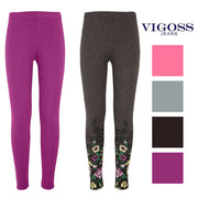 Vigoss Girls 2 Pack Soft Cotton Leggings