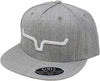 Kimes Ranch Weekly Tall Flat Bill Adjustable Snapback Cap Hat, Grey Heather