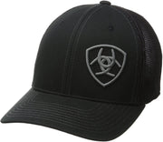Ariat Youth Corner Shield Logo Loyal Adjustable Snapback Cap Hat (Black)