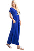 Rae Mode Womens V-Neck Slit Side With Pockets Maxi Dress