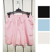 Carole Christian Womens Linen Shorts