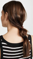 Kitsch Womens Spiral Creaseless Phone Cord Hair Ties (Brunette, 4 Pcs)