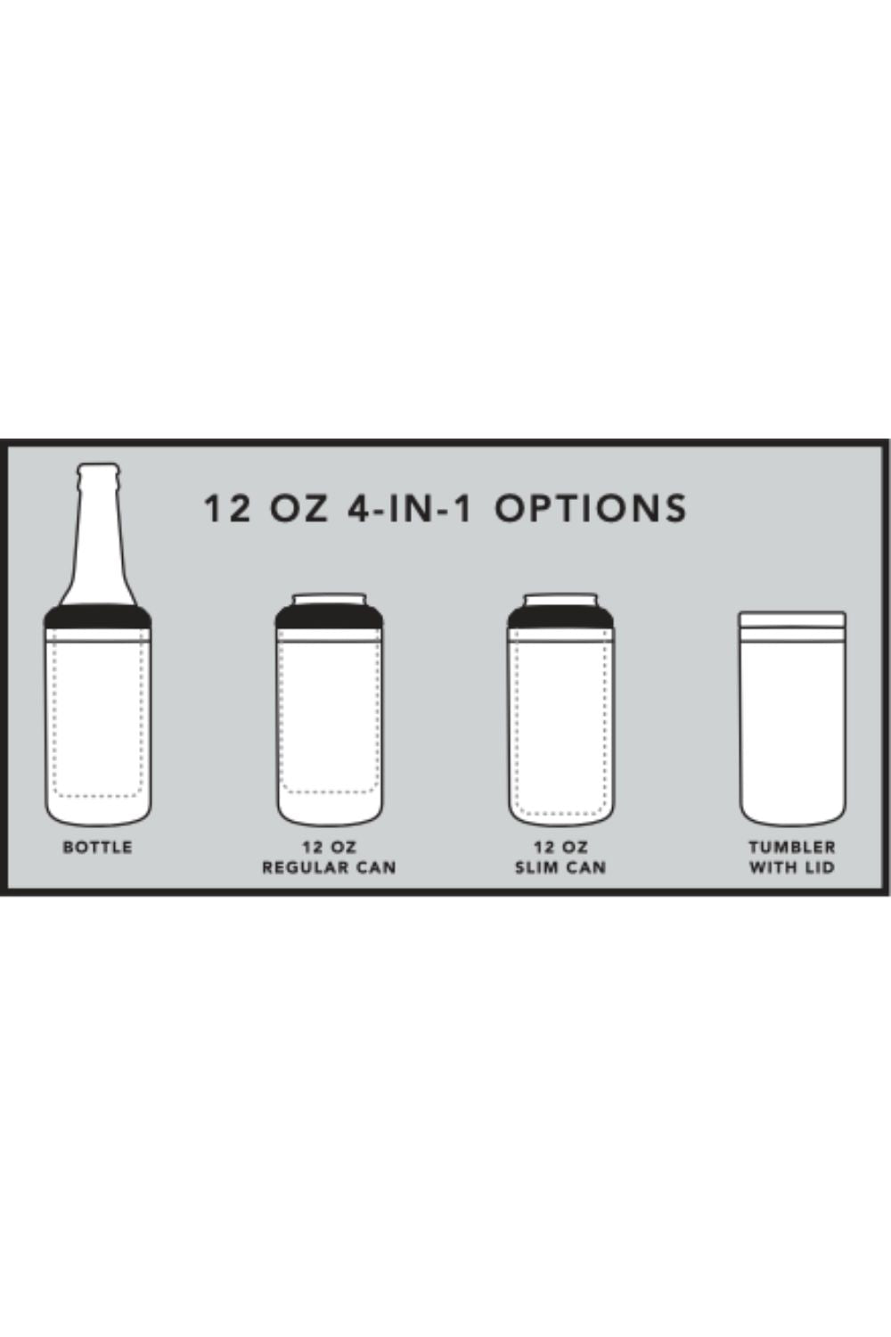 Carson Home 4-in-1 Stainless Steel 12 oz Tumblers