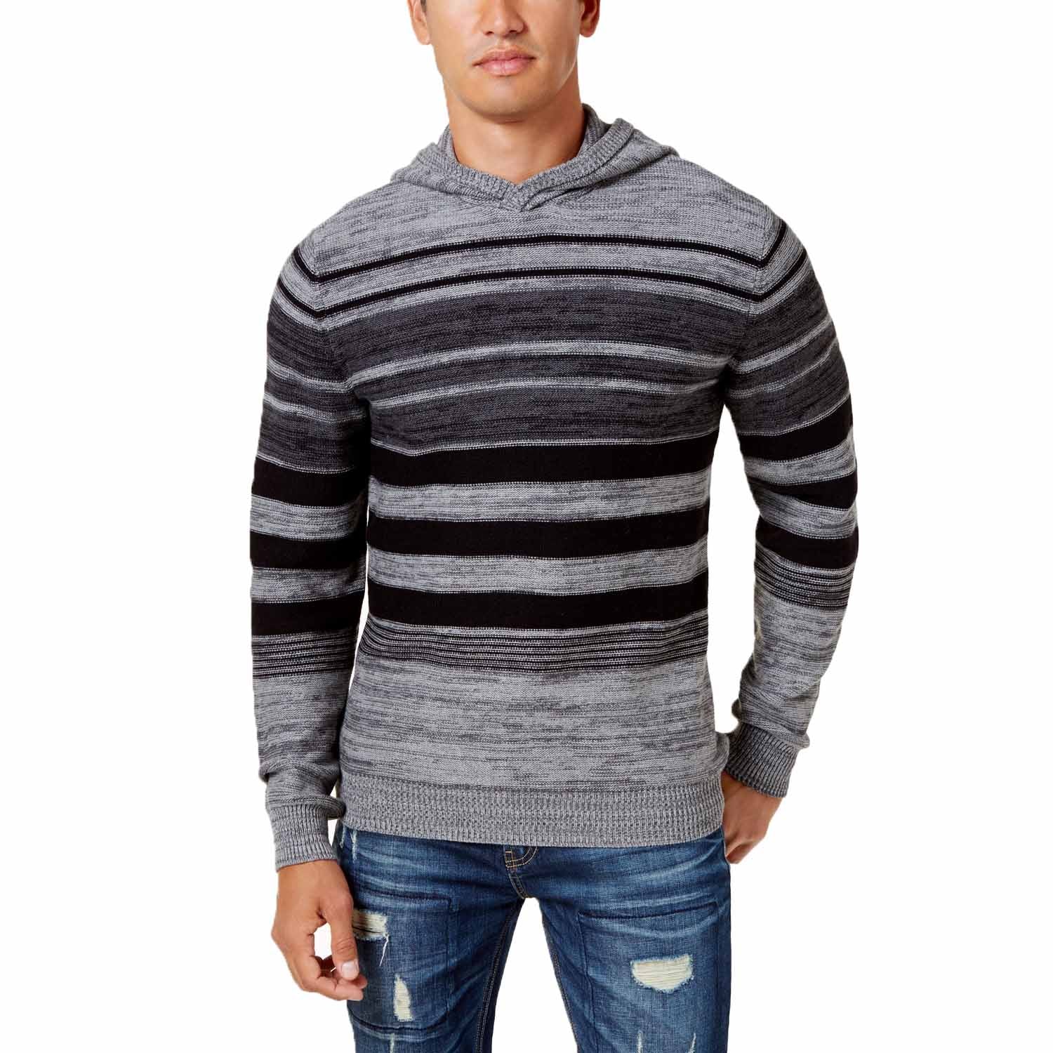 American Rag Men's Blanket Stripe Hoodie (Charcoal Heather, 3X-Large)
