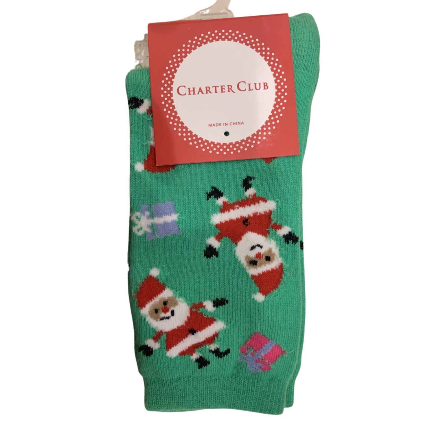 Charter Club Womens Holiday Crew Socks