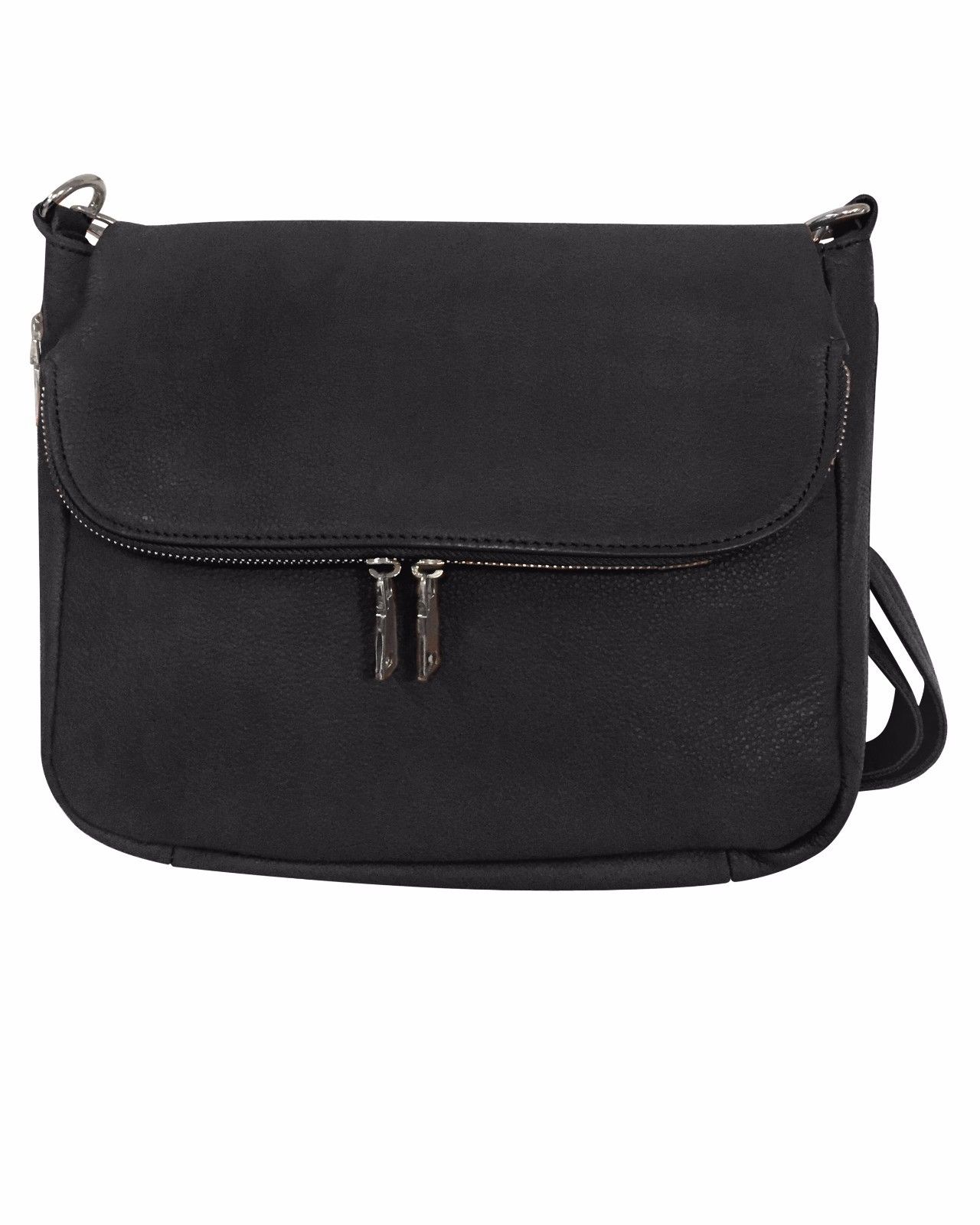 Roma Leathers Womes Cowhide Leather Concealed Carry Crossbody Purse