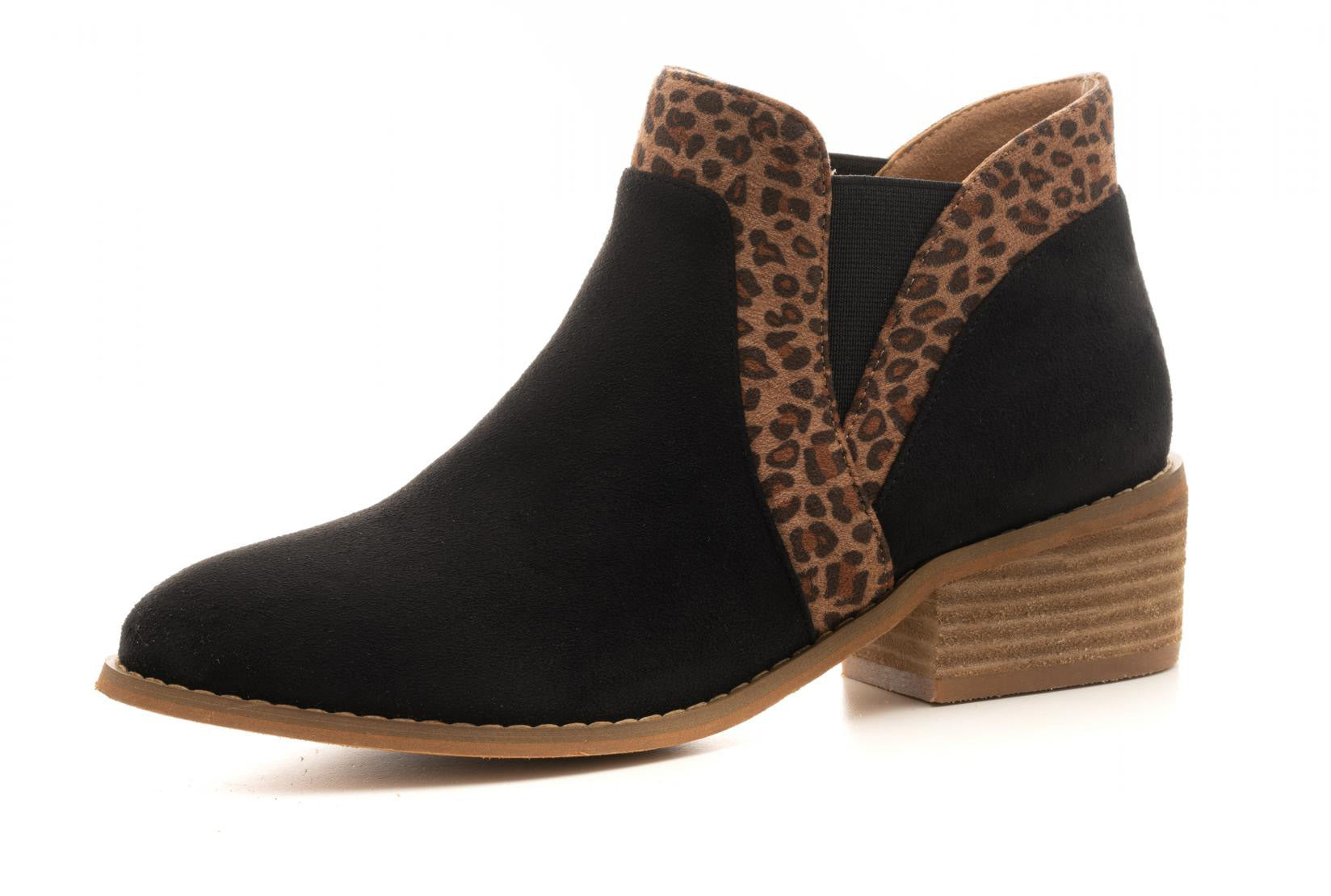 Corkys Boutique Womens Crisp Slip-on Sueded Ankle Bootie