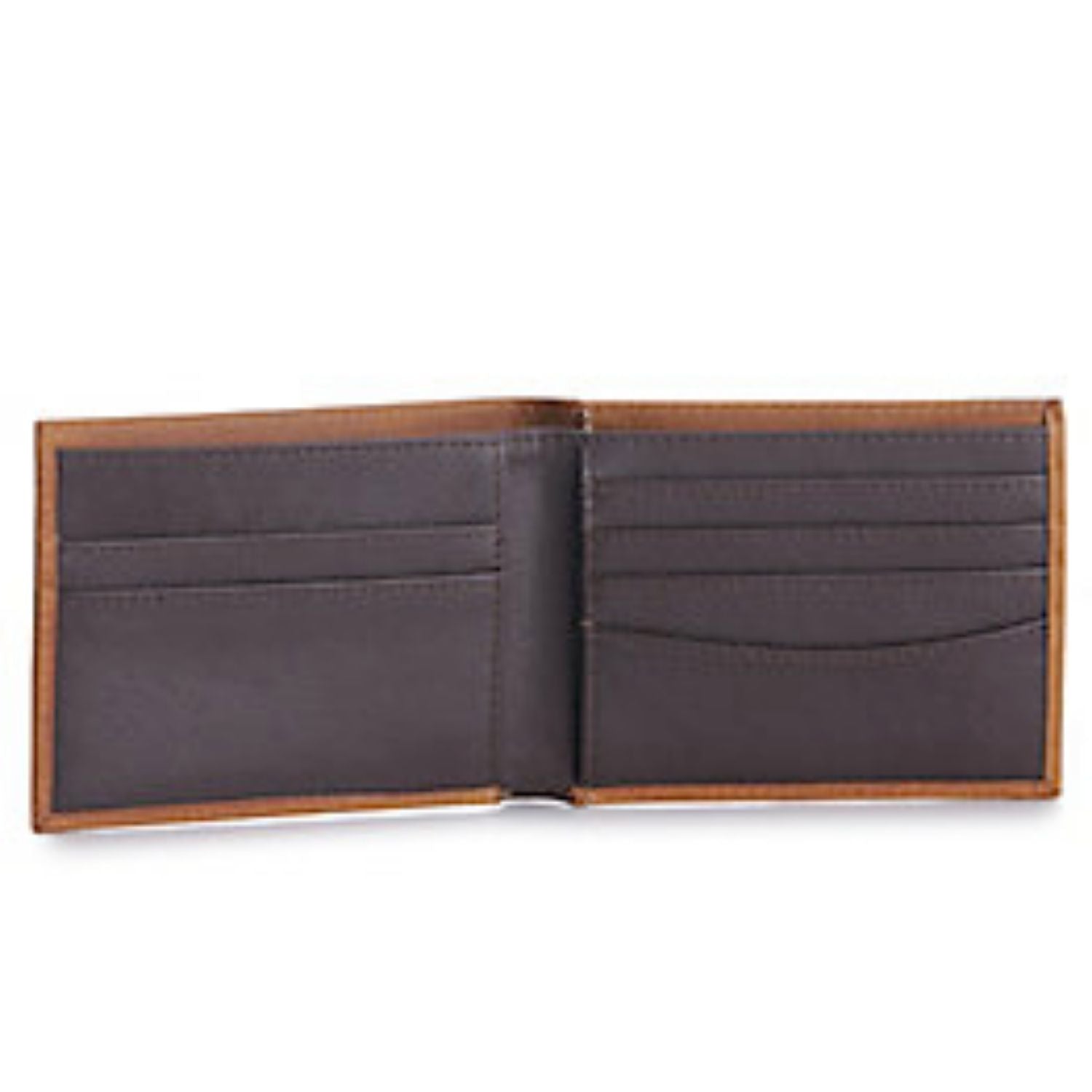 Ariat Mens Leather Flag Patch Bifold Wallet, Brown