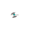 Myra Bag Turquoize Adjustable Feather Fashion Ring