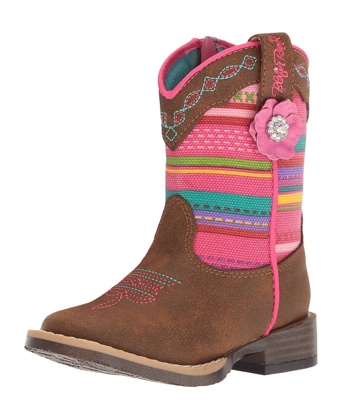 Twister Camilla Toddler Girls Western Cowgirl Square Toe Boots