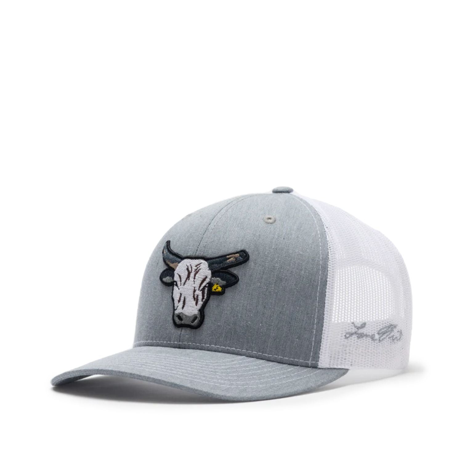 Lane Frost Bully Adjustable Snap Back Baseball Cap, Grey / White