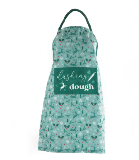 Farmhouse Collection 100% Cotton Holiday Apron by Krumbs Kitchen