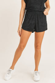 Mono B Womens Terry Pile Essential Tulip Shorts