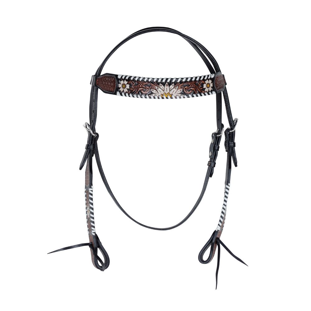 Myra Bag Womens Floral Embossed Smart Hook Headstall