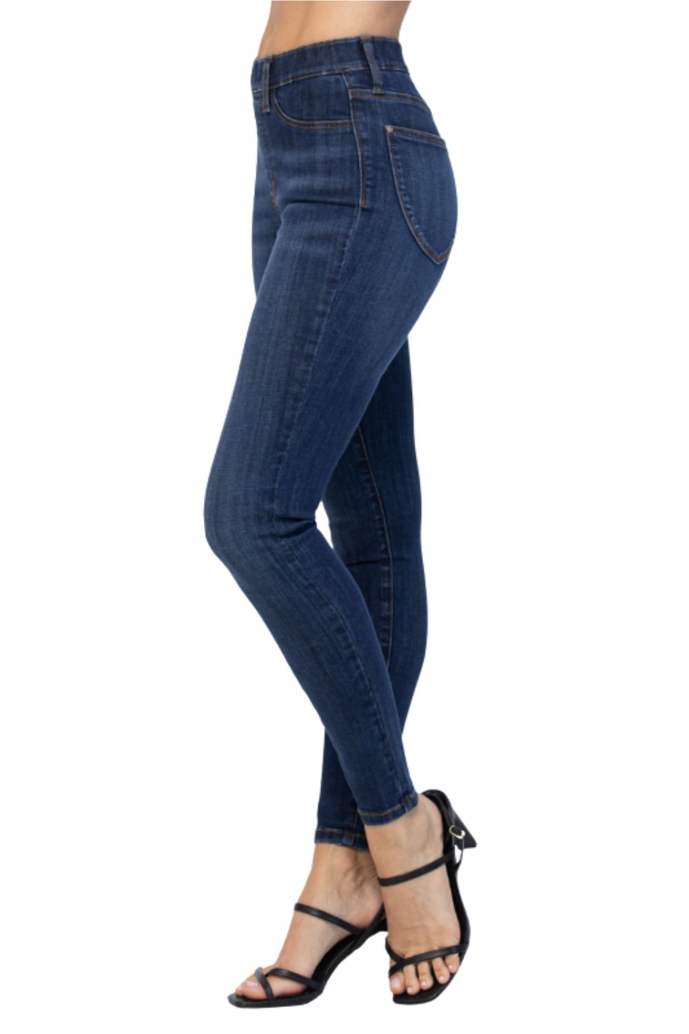 Judy Blue Womens High Waist Pull-On Denim Skinny Jeggings
