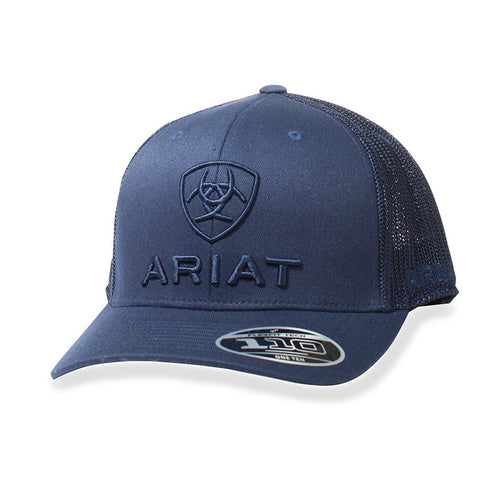 Ariat Mens Embroidered Logo Mesh Back Snapback Trucker Hat