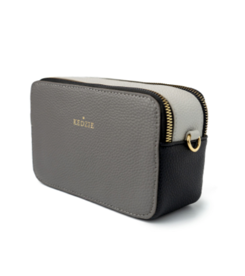 Kedzie Color Pop Collection Modernist Crossbody Purse in Vegan Leather