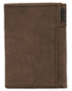 Ariat Mens Brown Leather Boot Stitched Tri-Fold Wallet (Medium Brown)