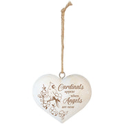 Carson Home Accents "Cardinals Appear When Angels are Near" 3D Heart Ornament