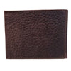 Ariat Mens Pebbled Leather Embossed Shield Logo Bifold Wallet, Brown