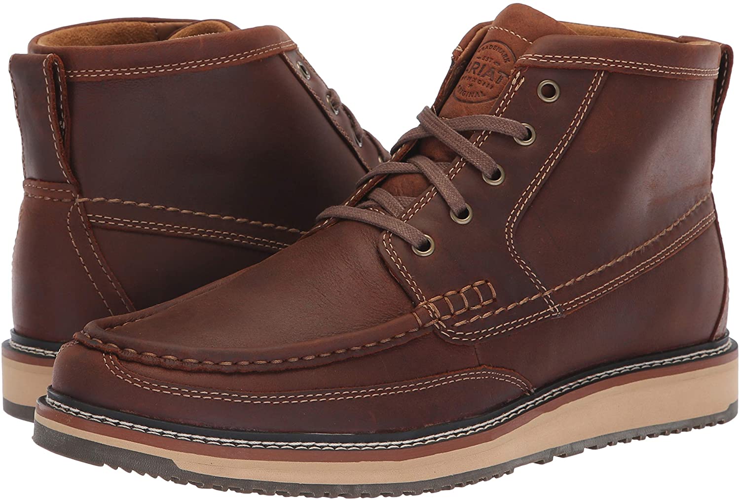 Ariat Mens Lookout Western Leather Chukka Boots