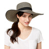 August Hat Company Womens Rosé All Day Floppy Hat (Black/Natural, One Size)