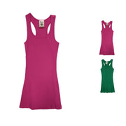 Vocal Womens Basic Sleeveless Racer Back Ribbed Knit Tank Top