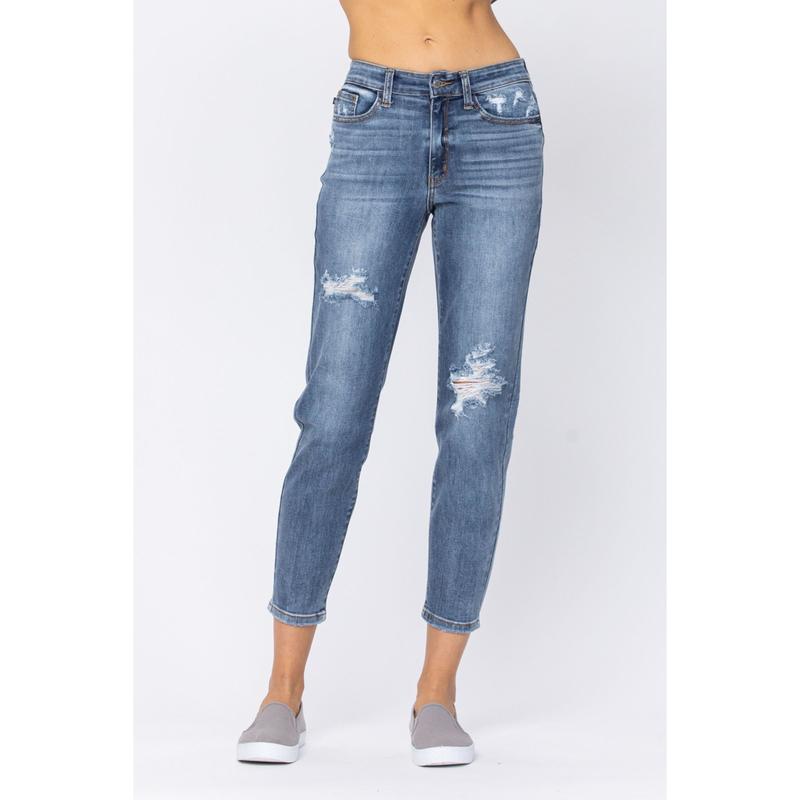 Judy Blue Women Slim Fit Distressed Jeans