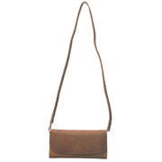 American Darling Womens Leather Removable Strap Crossbody Wallet