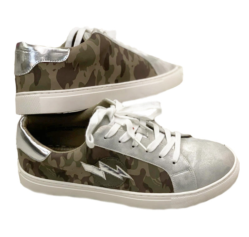 Corkys Womens Bolt Fashion Slip On Platform Sneaker