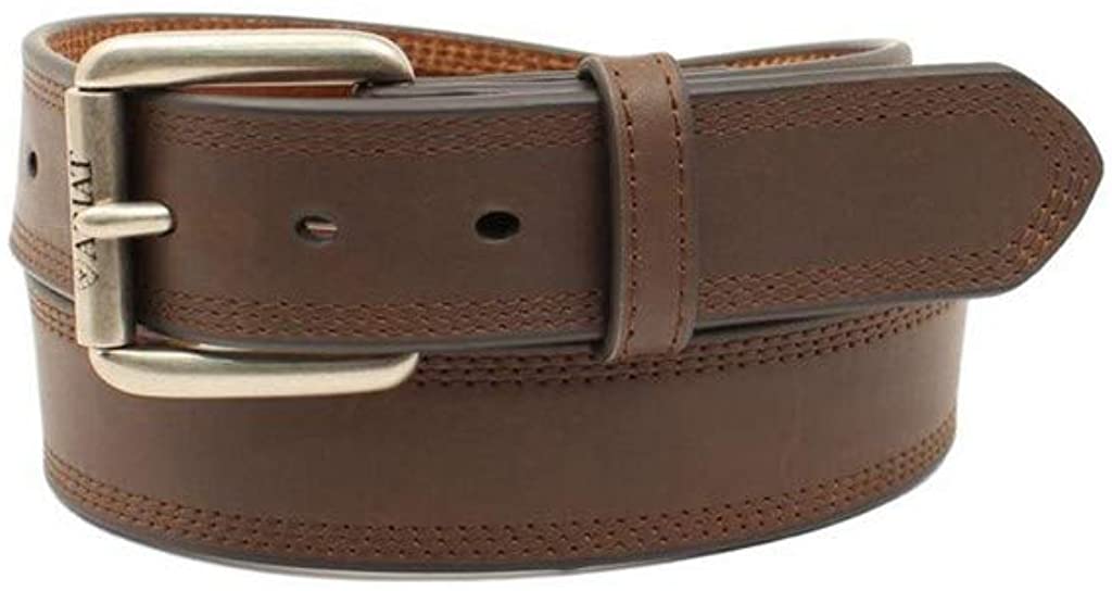 Ariat Mens Classic Leather Belt With Roller Buckle