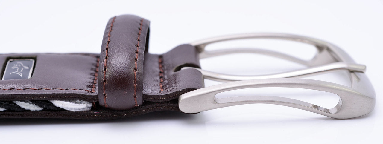 Greg Norman Mens Braided Multi Colored Stretch Golf Belt