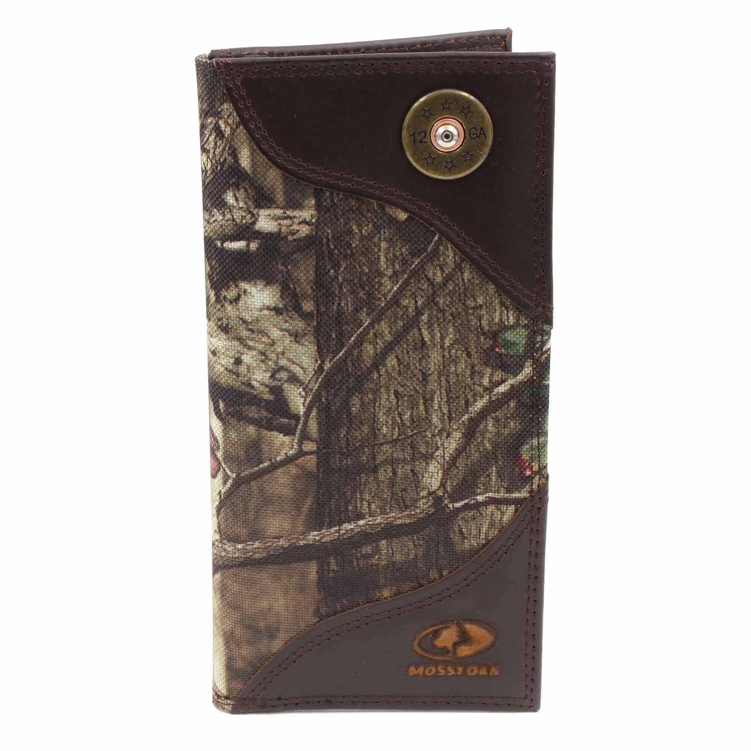 ZEP-PRO Mens Mossy Oak Nylon/Leather Lifestyle Concho Wallet