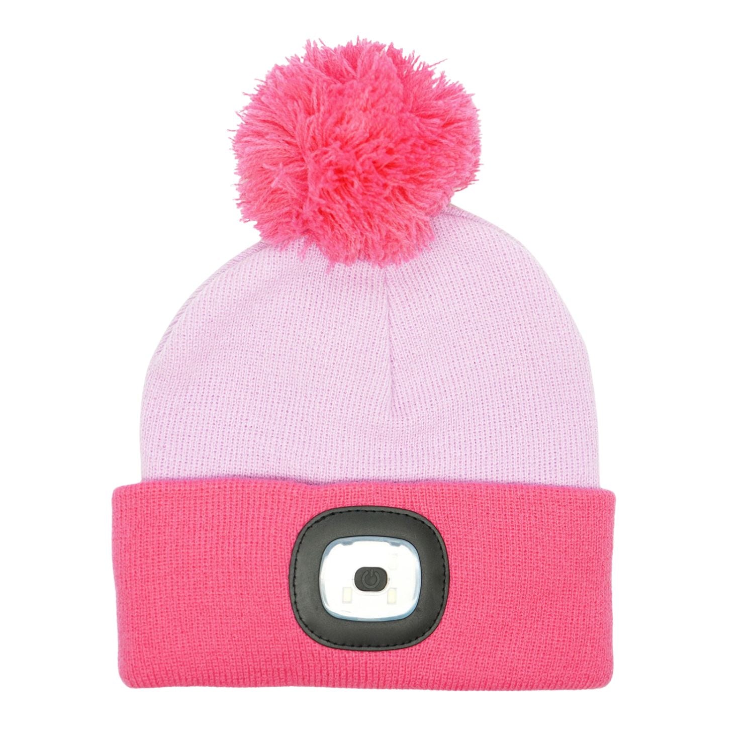 Night Scope Kids Night Owl Rechargeable LED Pom Hat Beanie