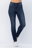 Judy Blue Womens High Rise Clean Relaxed Fit Denim Jeans