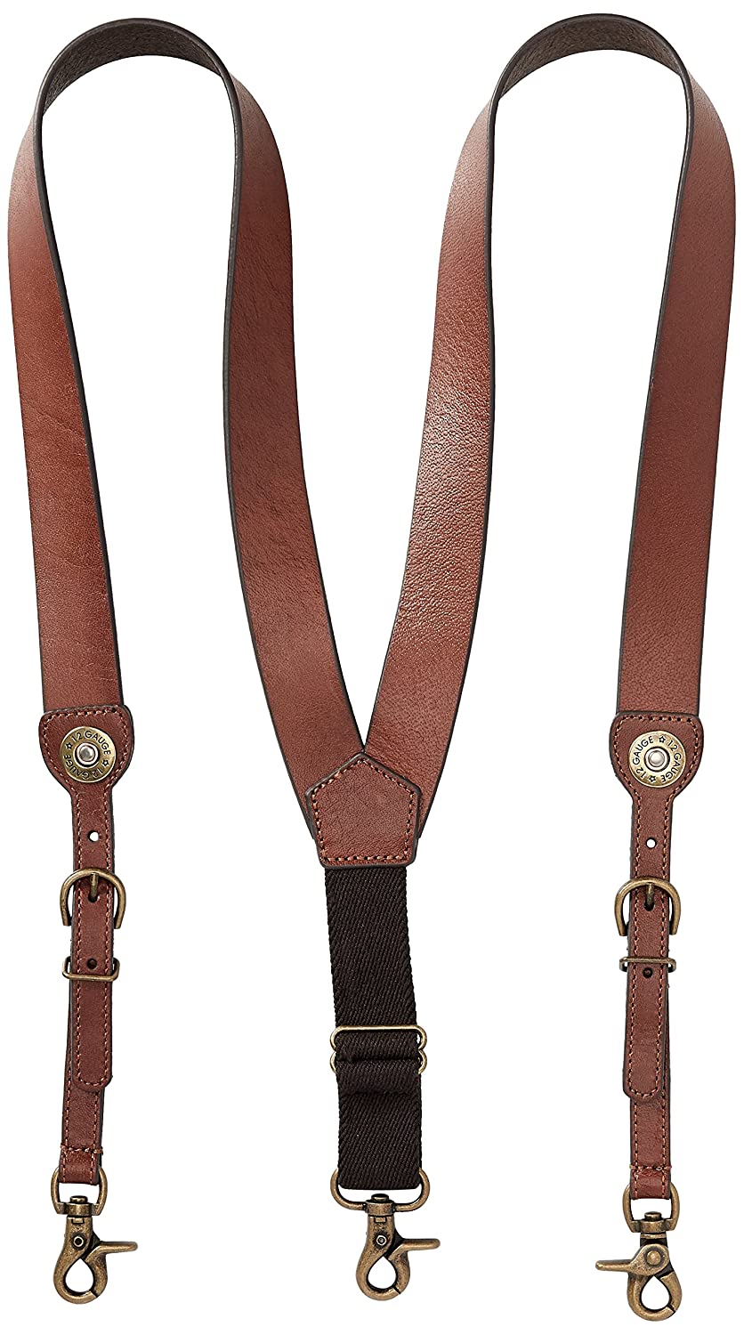 Nocona Men's Shotgun Shell Concho Adjustable Leather Suspenders