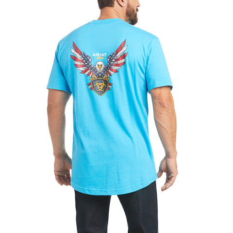 Ariat Mens Bar Stripe Graphic Short Sleeve T-Shirt
