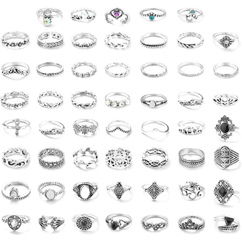 Generic Womens Silver Fashion Rings- Variety of Sizes