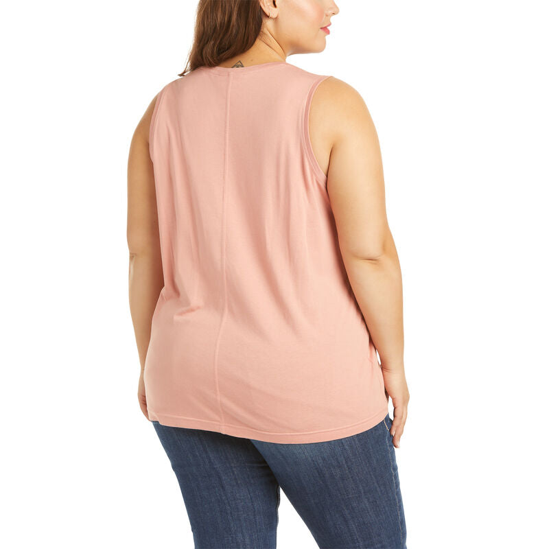 Ariat Womens Element Cotton Jersey Tank Top, Coppery Blush