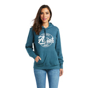 Ariat Womens Real Graphic Logo Hoodie Sweatshirt