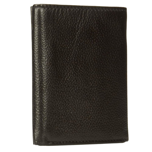 John Deere Men's Trifold Leather Wallet, Brown