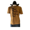 What Would A Cowboy Do Short Sleeve Unisex Tee Shirt, Camel Brown