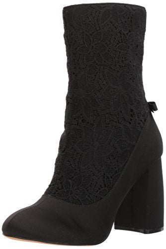 Nanette Lepore Women's Linette Ankle Boot, Black Heavy lace, 8 M US