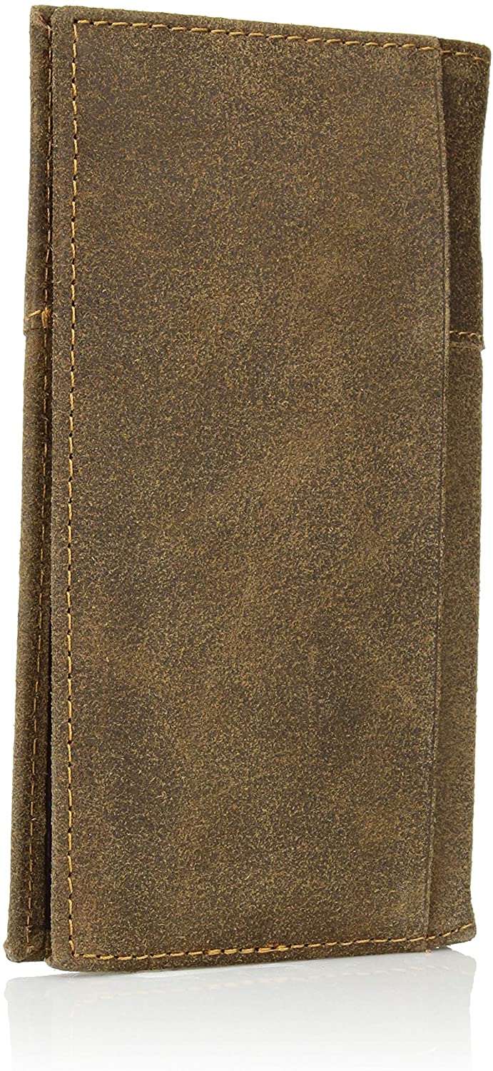 Ariat Mens Leather Sport Digital Camo Patriot Rodeo Checkbook Wallet (Brown)