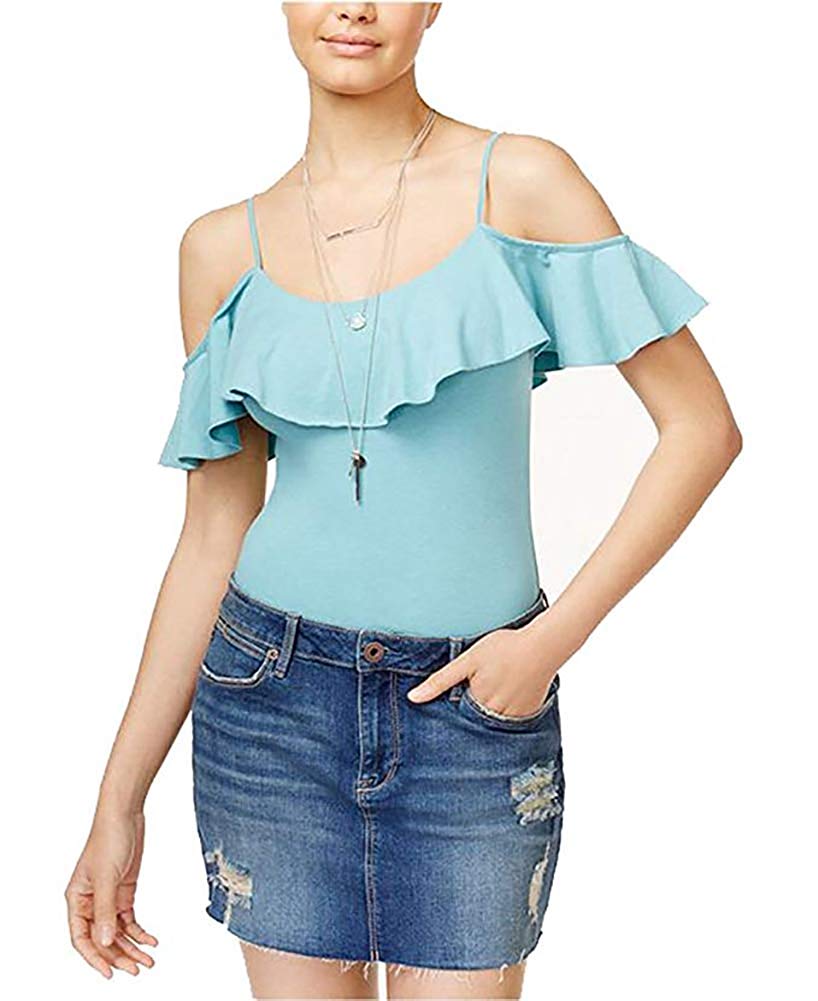 American Rag Juniors' Off-The-Shoulder Ruffled Bodysuit