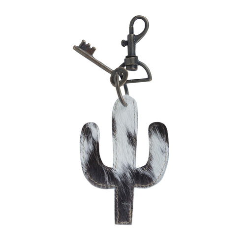 Myra Bag Mirthful Cactus Leather Keychain Purse Charm