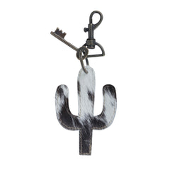 Myra Bag Mirthful Cactus Leather Keychain Purse Charm