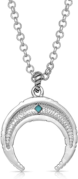 Montana Silversmiths Womens Eye in The Sky Crescent Necklace